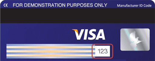 CVV код Visa